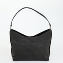 GUCCI Shoulder Bag Canvas Satin Leather 5 Set Black Auth 160747-25