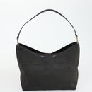 GUCCI Shoulder Bag Canvas Satin Leather 5 Set Black Auth 160747-26