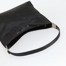 GUCCI Shoulder Bag Canvas Satin Leather 5 Set Black Auth 160747-28
