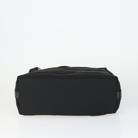GUCCI Shoulder Bag Canvas Satin Leather 5 Set Black Auth 160747