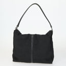 GUCCI Shoulder Bag Canvas Satin Leather 5 Set Black Auth 160747-9