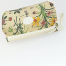 GUCCI GG Supreme GG Plus Web Sherry Line Bag PVC 4 Set Beige Green Auth 160748-18