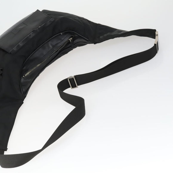 GUCCI Bamboo Shoulder Bag Leather Canvas 4 Set Black Auth 160749