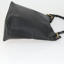 GUCCI Bamboo Shoulder Bag Leather Canvas 4 Set Black Auth 160749-4