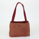 PRADA Bag Nylon 3 Set Black Red beige Auth 160750-10