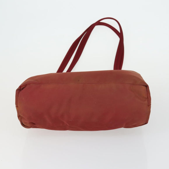 PRADA Bag Nylon 3 Set Black Red beige Auth 160750