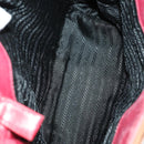 PRADA Bag Nylon 3 Set Black Red beige Auth 160750-16