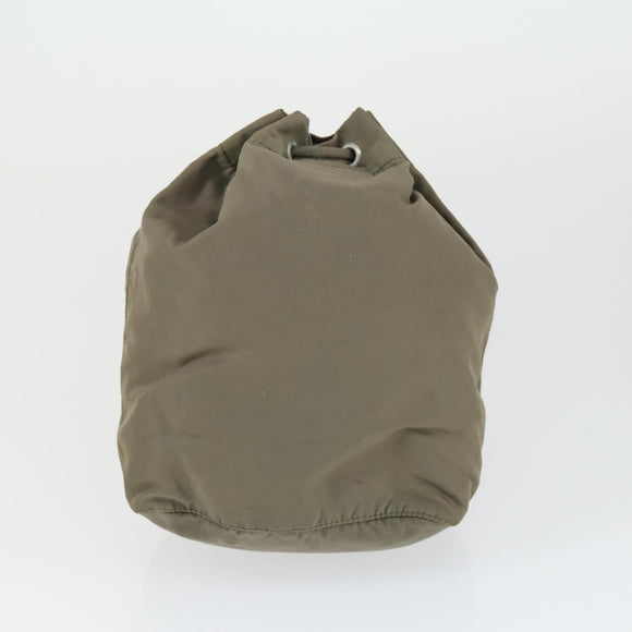 PRADA Bag Nylon 3 Set Black Khaki Auth 160751