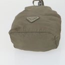 PRADA Bag Nylon 3 Set Black Khaki Auth 160751-13