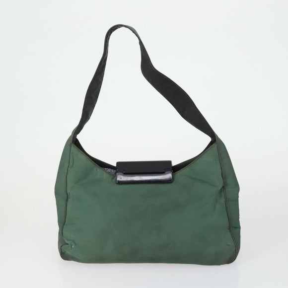 PRADA Bag Nylon 3 Set Black Khaki Auth 160751