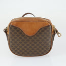 CELINE Macadam Canvas Shoulder Bag PVC 2 Set Brown Auth 160752-11