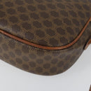 CELINE Macadam Canvas Shoulder Bag PVC 2 Set Brown Auth 160752-16
