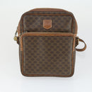 CELINE Macadam Canvas Shoulder Bag PVC 2 Set Brown Auth 160752-2
