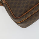 CELINE Macadam Canvas Shoulder Bag PVC 2 Set Brown Auth 160752-8