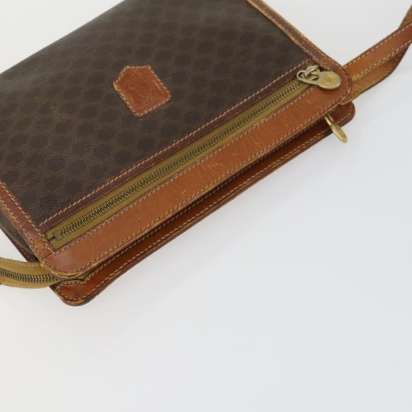 CELINE Macadam Canvas Bag PVC 4 Set Brown Auth 160753