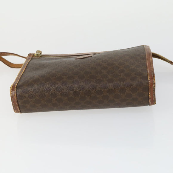 CELINE Macadam Canvas Bag PVC 4 Set Brown Auth 160753