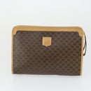 CELINE Macadam Canvas Bag PVC 4 Set Brown Auth 160753-14