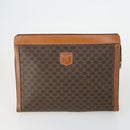 CELINE Macadam Canvas Bag PVC 4 Set Brown Auth 160753-2
