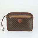 CELINE Macadam Canvas Bag PVC 4 Set Brown Auth 160753-20