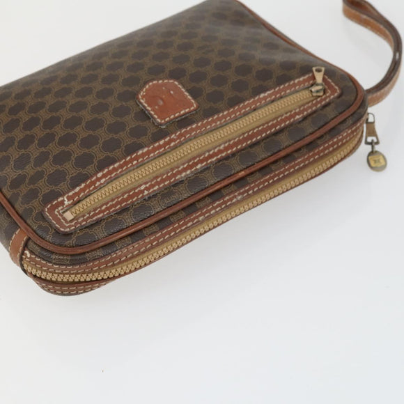 CELINE Macadam Canvas Bag PVC 4 Set Brown Auth 160753