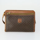 CELINE Macadam Canvas Bag PVC 4 Set Brown Auth 160753-8
