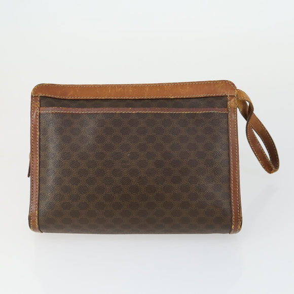 CELINE Macadam Canvas Bag PVC 4 Set Brown Auth 160753