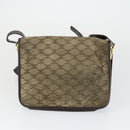 CELINE Macadam Canvas Bag PVC Suede 3 Set Brown Beige Auth 160754-16