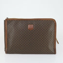 CELINE Macadam Canvas Bag PVC Suede 3 Set Brown Beige Auth 160754-9