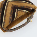 BVLGARI Givenchy Logo Mania Bag Canvas Leather 3 Set Black Brown Auth 160757-12