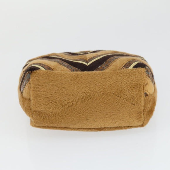 BVLGARI Givenchy Logo Mania Bag Canvas Leather 3 Set Black Brown Auth 160757