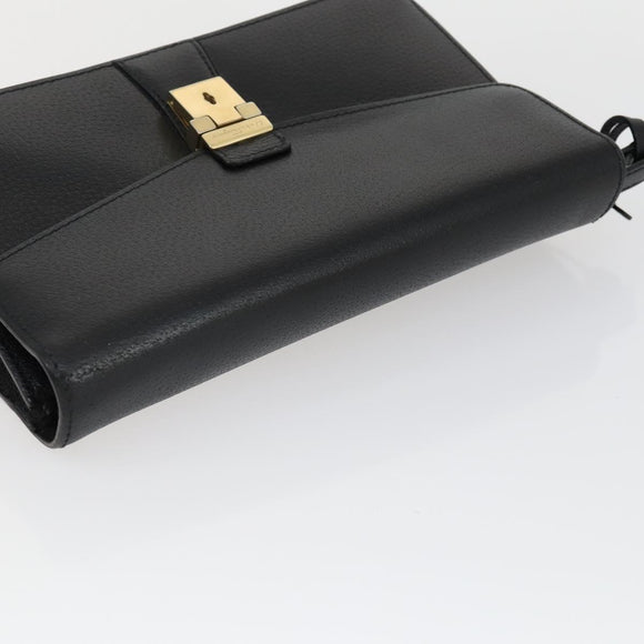 Salvatore Ferragamo MCM Logogram Vicetos Bag PVC Leather 3 Set Black Auth 160758