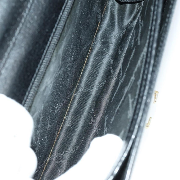 Salvatore Ferragamo MCM Logogram Vicetos Bag PVC Leather 3 Set Black Auth 160758