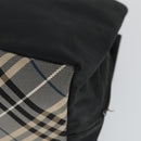 BURBERRY Nova Check Blue Label Hand Bag Nylon 2 Set Black Red Auth 160759-16