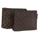 LOUIS VUITTON Monogram Poche Toilette 26 Pouch 2er Set LV Auth 160766-1