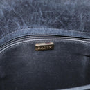 BALLY Quilted Shoulder Bag Leather Black Gold Auth 160784-11
