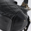 BALLY Tote Bag Leather Black Auth 160786-13