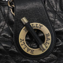 BALLY Tote Bag Leather Black Auth 160786-15