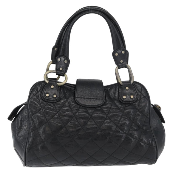 BALLY Tote Bag Leather Black Auth 160786