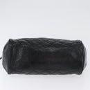 BALLY Tote Bag Leather Black Auth 160786-9