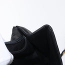 BALLY Chain Shoulder Bag Leather Black Gold Auth 160803-21