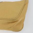 PRADA Hand Bag Nylon Beige Silver Auth 160804-9