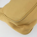 PRADA Hand Bag Nylon Beige Silver Auth 160804-14