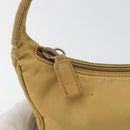 PRADA Hand Bag Nylon Beige Silver Auth 160804-10