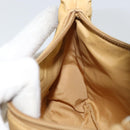 PRADA Hand Bag Nylon Beige Silver Auth 160804-20