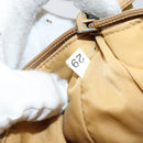 PRADA Hand Bag Nylon Beige Silver Auth 160804-12