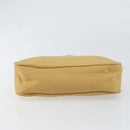 PRADA Hand Bag Nylon Beige Silver Auth 160804-5