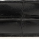 CELINE Circle Hand Bag Leather 2way Black Gold Auth 160805V-12