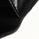 CELINE Circle Hand Bag Leather 2way Black Gold Auth 160805V-21