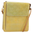 LOUIS VUITTON Monogram Vernis Motto Accessory Pouch Gris M91030 LV Auth 160810-1