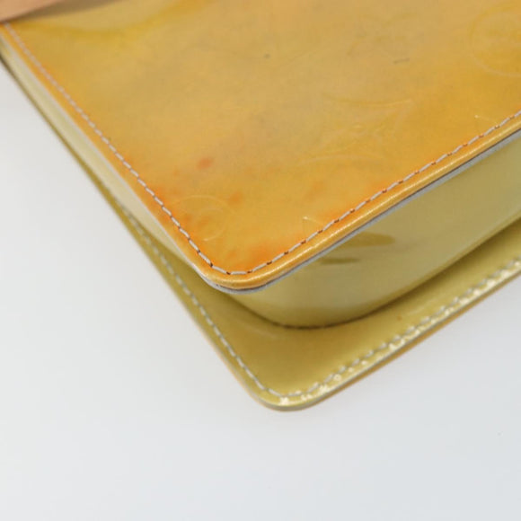 LOUIS VUITTON Monogram Vernis Motto Accessory Pouch Gris M91030 LV Auth 160810